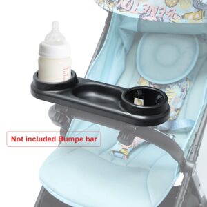 Stroller Snack Tray | Stroller Cup Holder with Snack Tray Compatible for Uppababy | Stroller Organizer for 3 in 1 Tray | Stroller Tray Attachment for Baby | Stroller Caddy Accessories