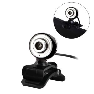 SYVI Webcam,HD Webcam with Mic Software Control and Privacy Mask, USB PC Camera,Plug and Play,for Zoom/Skype/Teams Meetings and Video Calls,Black