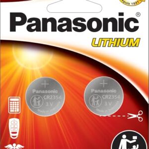 Panasonic CR2354 3.0 Volt Long Lasting Lithium Coin Cell Batteries in Child Resistant, Standards Based Packaging, 2-Battery Pack