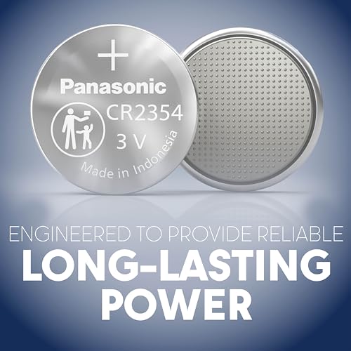 Panasonic CR2354 3.0 Volt Long Lasting Lithium Coin Cell Batteries in Child Resistant, Standards Based Packaging, 2-Battery Pack