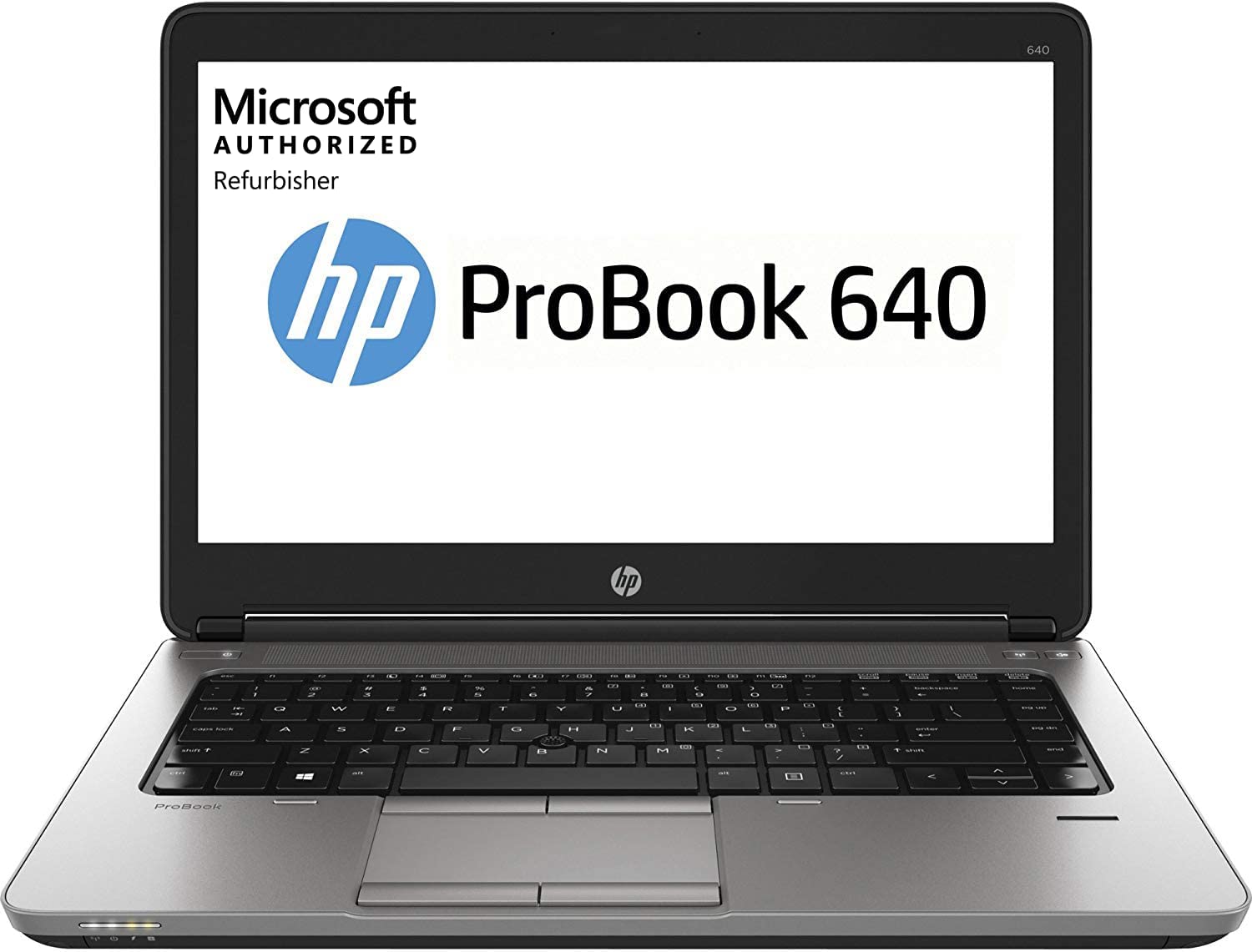 HP ProBook 640 G1 14"" Laptop, Intel Core i5, 8GB RAM, 128GB SSD, Win10 Home, Black (Renewed)