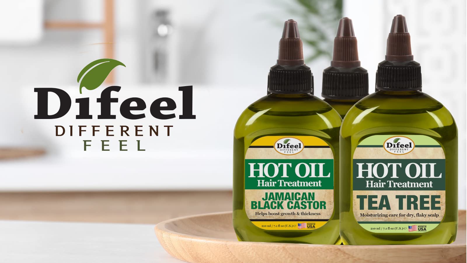 Difeel Tea Tree Hot Oil Treatment 7.1 oz.