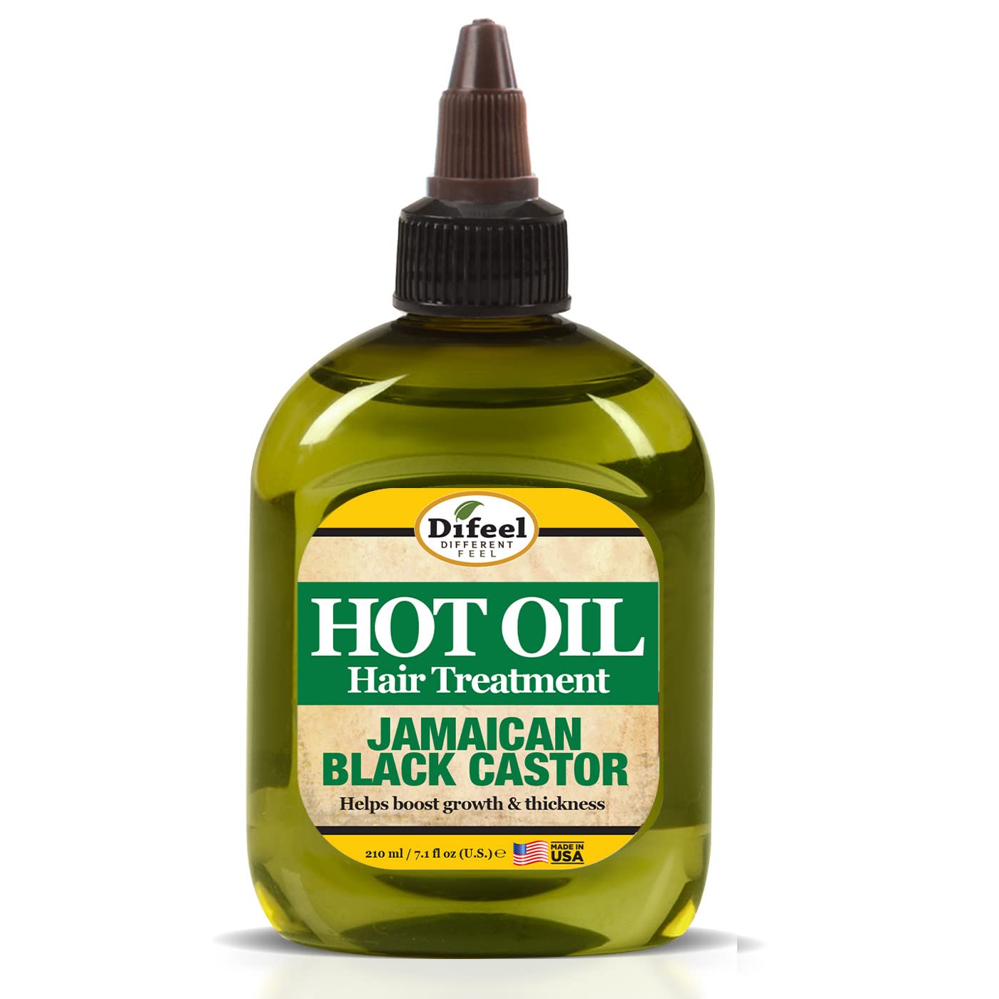 Difeel Jamaican Black Castor Hot Oil Treatment 7.1 oz. - Deep Conditioning Treatment made with Natural Castor oil for Hair Growth