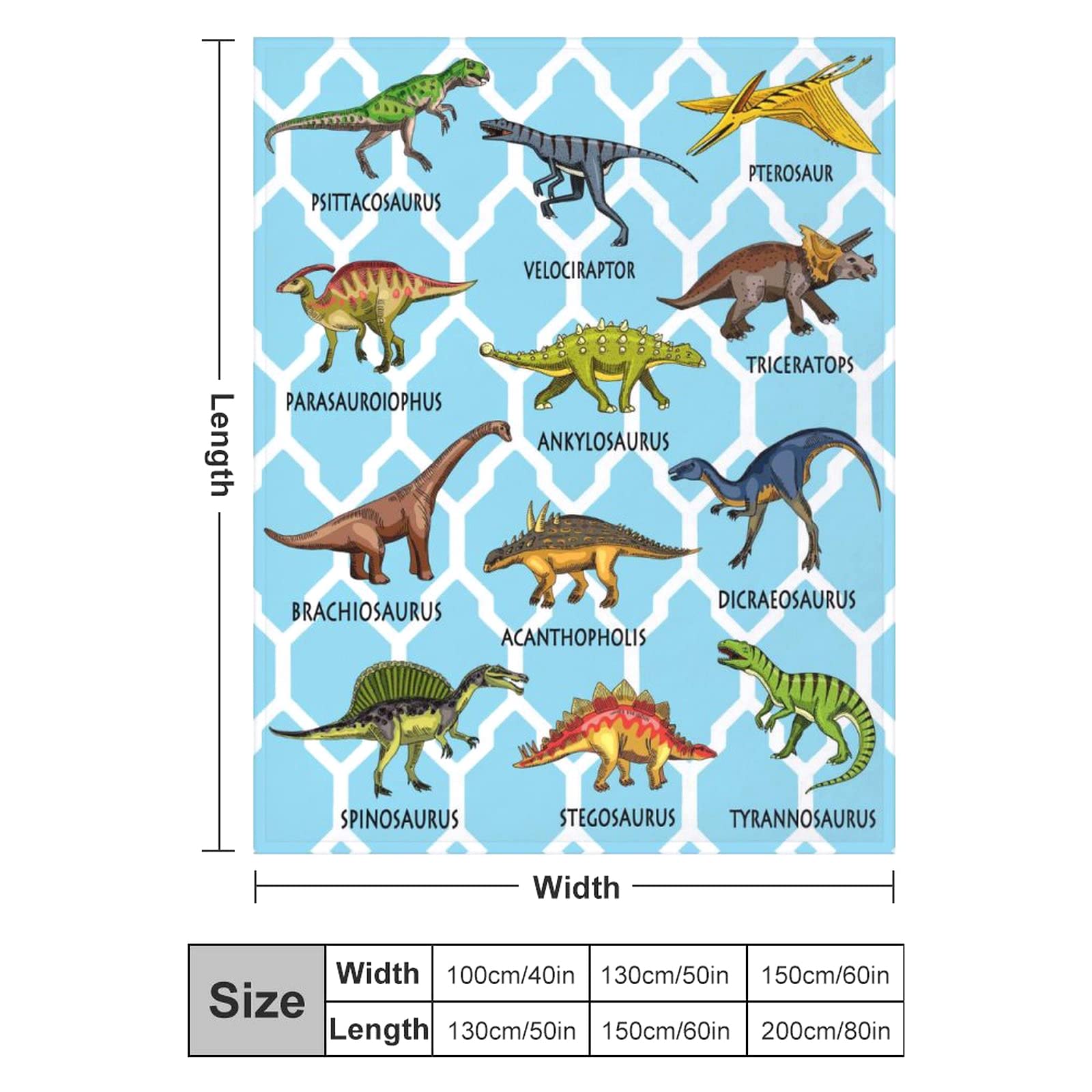 Gissy Studio Dinosaur Blanket for Boys Girls Kids Toddler Flannel Throw Blanket Baby Dinosaurs Gifts for Children Sofa Bedroom Living Room 60"x50"