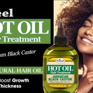 Difeel Jamaican Black Castor Hot Oil Treatment 7.1 oz. - Deep Conditioning Treatment made with Natural Castor oil for Hair Growth