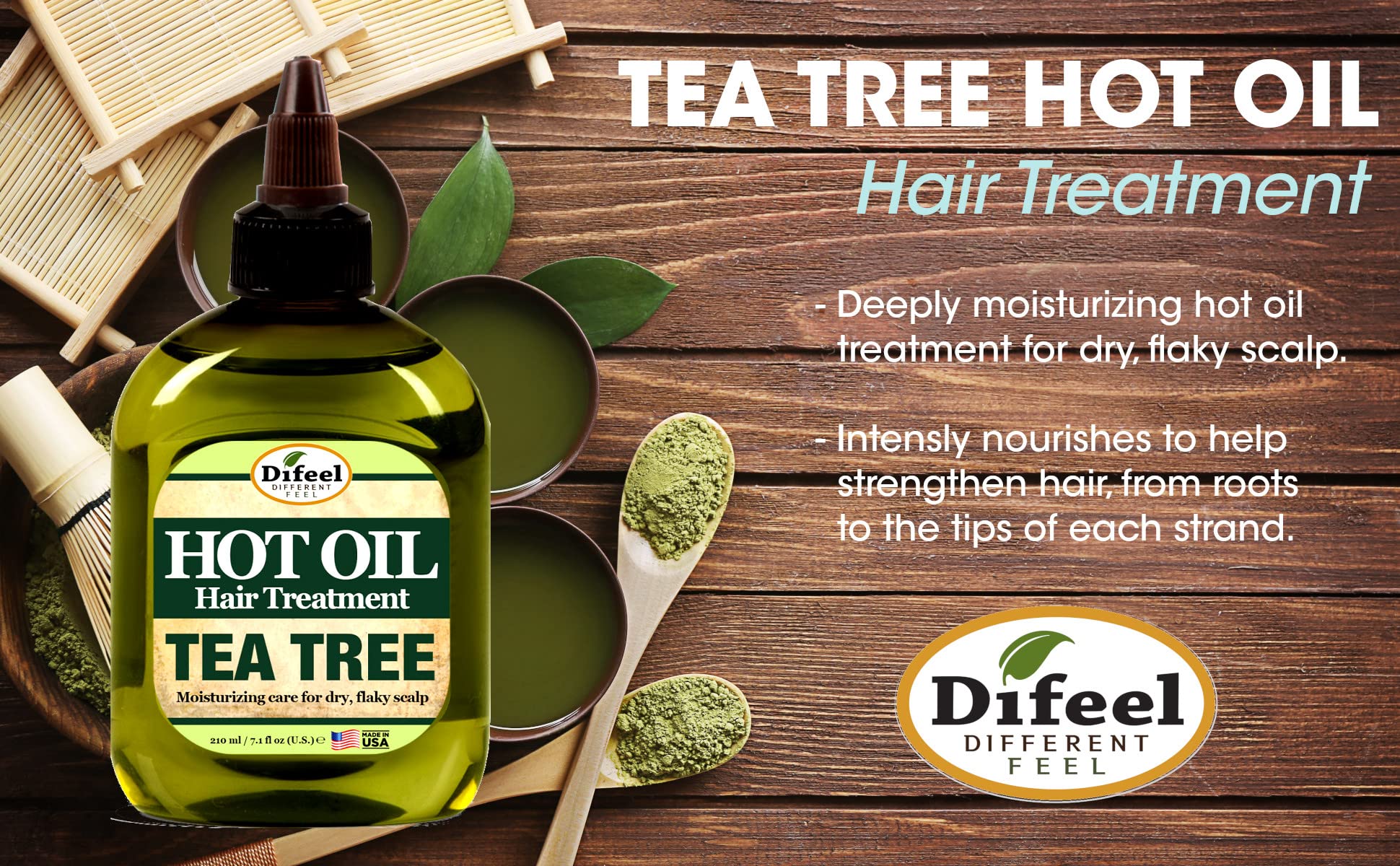 Difeel Tea Tree Hot Oil Treatment 7.1 oz.