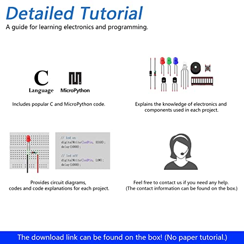 Freenove Basic Starter Kit for ESP8266 (Included) (Compatible with Arduino IDE), ESP-12S Onboard Wi-Fi, MicroPython C Code, 339-Page Detailed Tutorial, 140 Items, 50 Projects