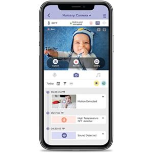 Hubble Connected Nursery Pal Glow Smart Connected, Wi-Fi Enabled Baby Monitor, View from Compatible Smartphone