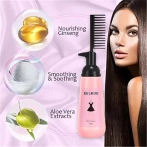 3-Second Treatment for Smooth, Nourishing Hair - (150ml) 2023 New Straightening Cream with Comb, Effective in Just 3 Seconds for Dry Hair