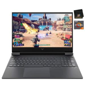 HP Victus 16.1'' Gaming Laptop FHD 144Hz Display AMD Ryzen 7 6800H, 32GB DDR4 RAM 1TB SSD, GeForce RTX 3050 Ti,SD Card Reader, HDMI, Backlit Keyboard, Wi-Fi 6, Windows 11+ Zipnology Cloth