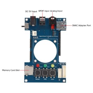 for Mister FPGA Digital IO Board V1.2, for TOSLink 3.5mm Jack Expansion Board for Terasic DE10 Nano SoC Accessories, with 3 Status Indicators