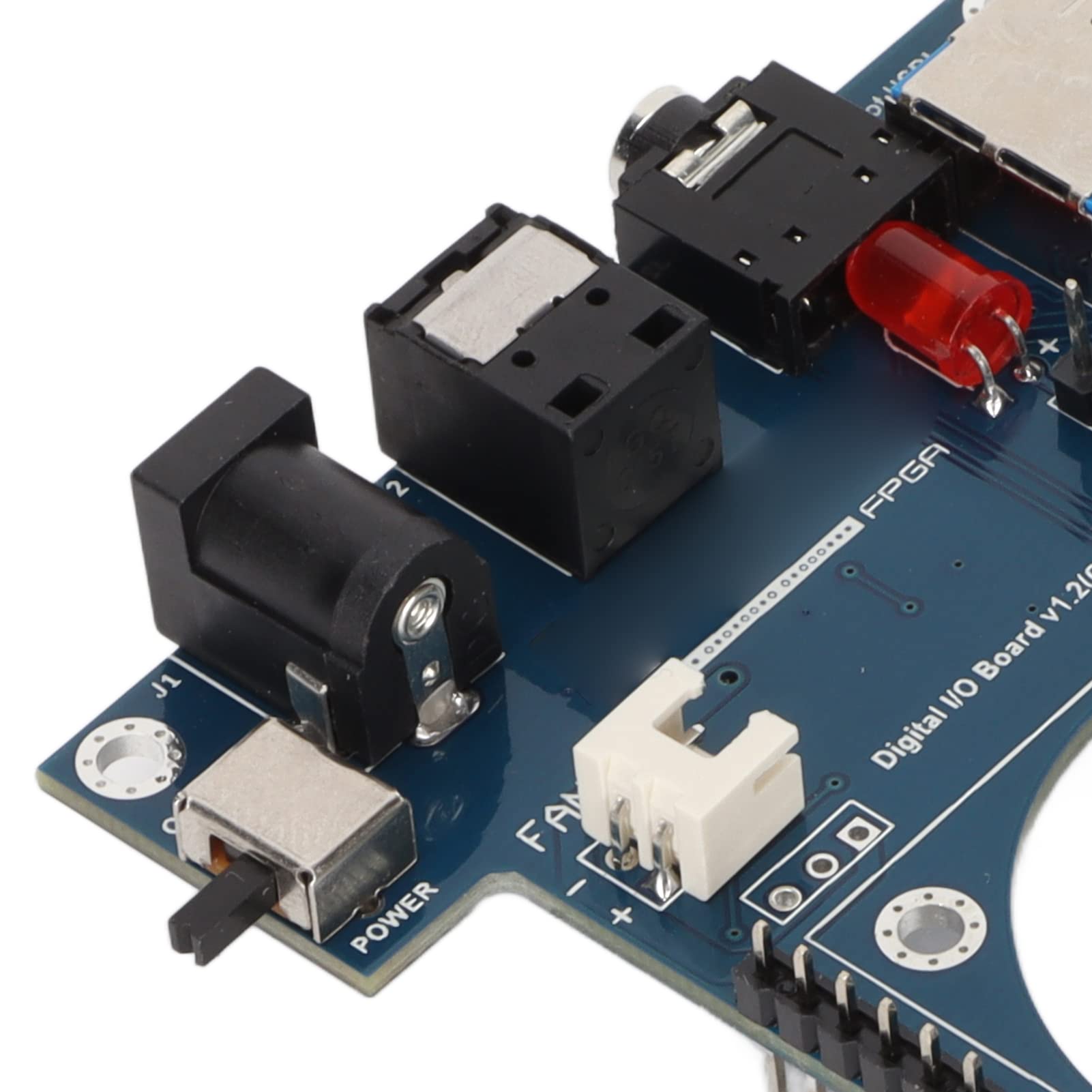 for Mister FPGA Digital IO Board V1.2, for TOSLink 3.5mm Jack Expansion Board for Terasic DE10 Nano SoC Accessories, with 3 Status Indicators