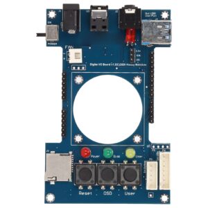 for Mister FPGA Digital IO Board V1.2, for TOSLink 3.5mm Jack Expansion Board for Terasic DE10 Nano SoC Accessories, with 3 Status Indicators