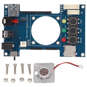 for mister fpga digital io board v1.2, for toslink 3.5mm jack expansion board for terasic de10 nano soc accessories, with 3 status indicators