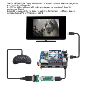 for Mister FPGA Digital IO Board V1.2, for TOSLink 3.5mm Jack Expansion Board for Terasic DE10 Nano SoC Accessories, with 3 Status Indicators