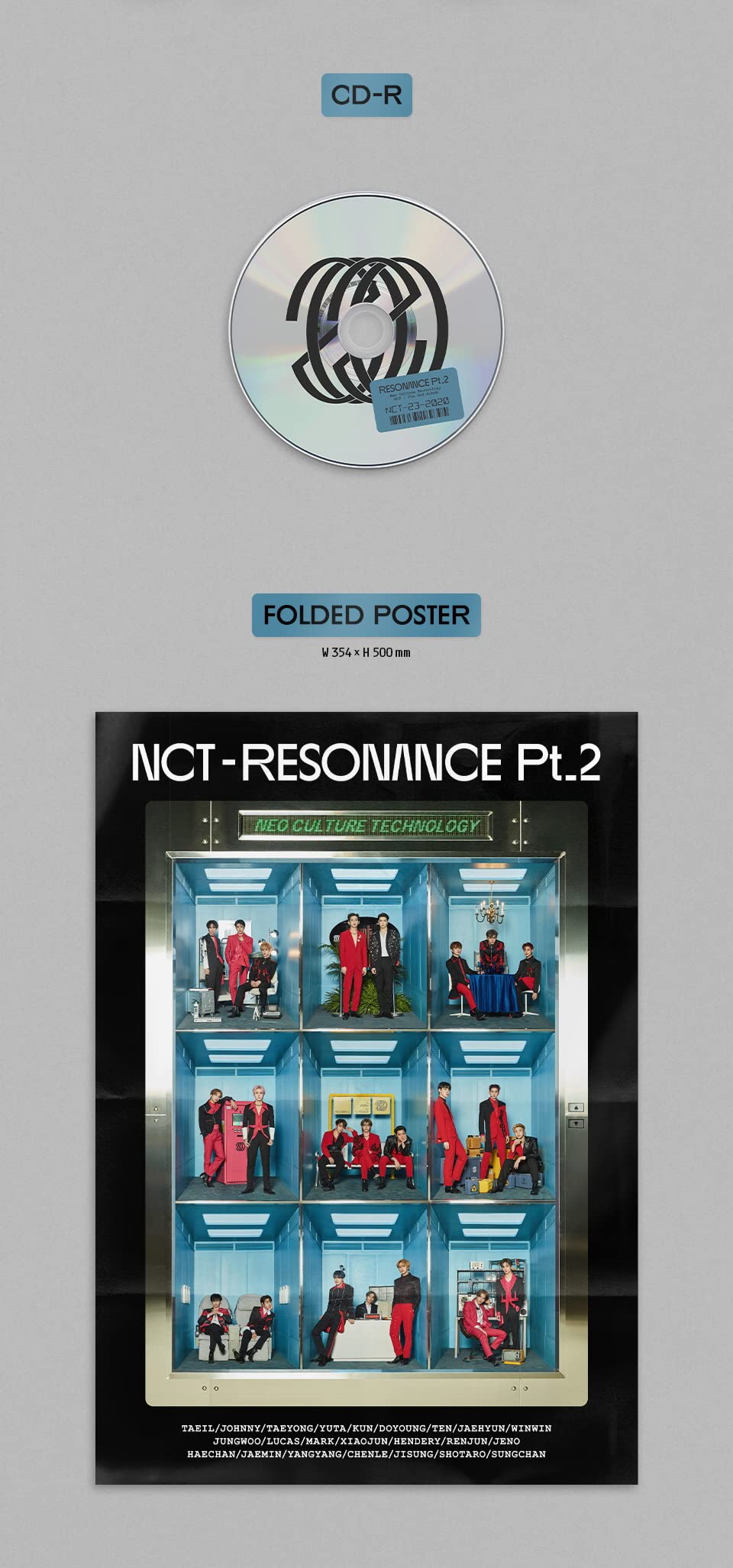 NCT - THE 2ND ALBUM RESONANCE PT.2 (Vol.2) CD ARRIVAL ver.