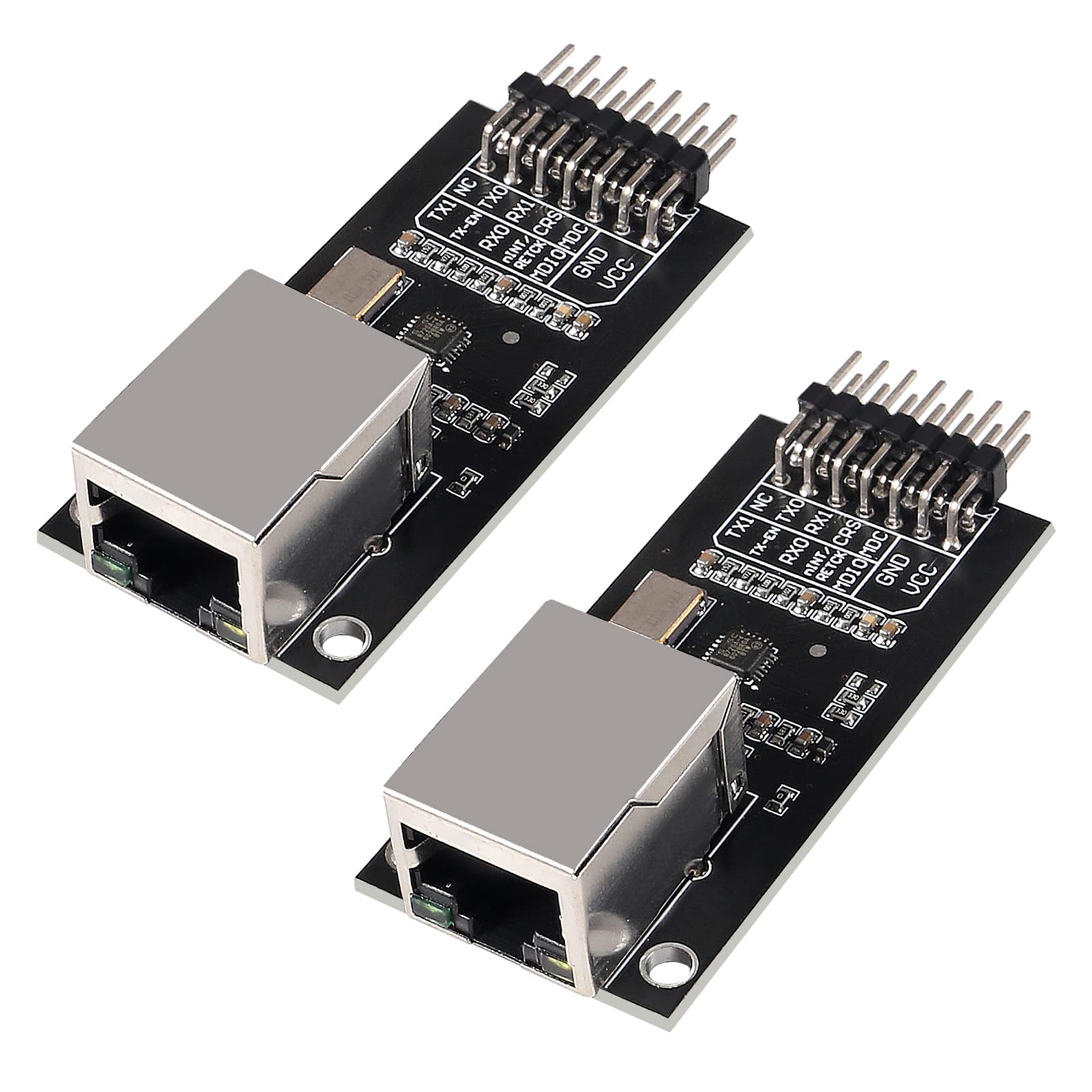 DWEII 2PCS LAN8720 Ethernet Board High Performance 10 100 Ethernet Physical Layer Transceiver (Phy) Module Kit Embedded Web 3.3V Server for Arduino