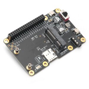 3G 4G LTE Base Hat Module, PC Computer Board to Micro USB with SIM Card, Support 3Amps, Mini PCI E Socket, for Raspberry Pi 4 3 2