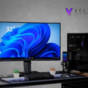 Velztorm Tentorix Custom PC Gaming Tower (240 mm AIO, AMD Ryzen 7 5800X3D 8-Core, GeForce RTX 3060 Ti 8GB, 32GB DDR4, 1TB PCIe SSD + 1TB HDD (3.5), AC WiFi, RGB Fans, 750W PSU, BT, Win 10P) VELZ0057