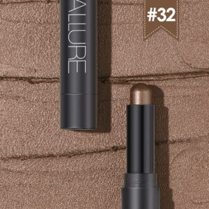 FOCALLURE Shimmer and Matte Cream Eyeshadow Stick,Smooth Brilliant Eye Brightener Pencil for Women,Long Lasting Waterproof Eye Shadow and Liners Makeup,COPPER