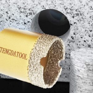 Antengdatool 2 Inch Dry/Wet Diamond Hole Saw for Angle Grinder - 50mm Porcelain/Tile Core Drill Bits for Ceramic Marble Brick Granite Stones Attach Round Shank Adapter