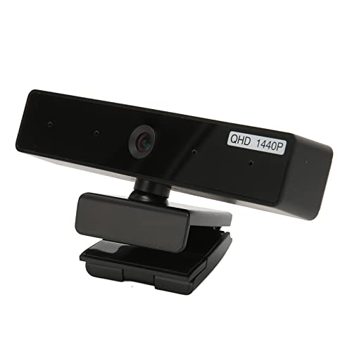 Webcam, Auto Electronic Gain Electronic Shutter High Sensitivity USB Webcam with Dual Microphone for Desktop Meetings