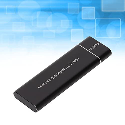 M.2 NVMe SSD Enclosure, Aluminum Alloy Excellent Heat Dissipation Fast Transfer Type C Interface USB3.1 SSD Enclosure 6Gbps Ultrathin for PC