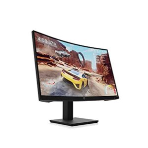 HP 27-inch Curved 165Hz QHD Gaming Monitor, Eyesafe (X27qc, Black) (Renewed)