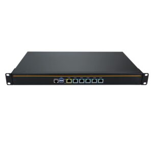 1U Firewall Appliance, OPNsense, Untangle, VPN, Router PC, Intel J4125, HUNSN RJ08, AES-NI, 6 x Intel I211 LAN, Supports 4 x 48V POE, 16G RAM, 512G SSD