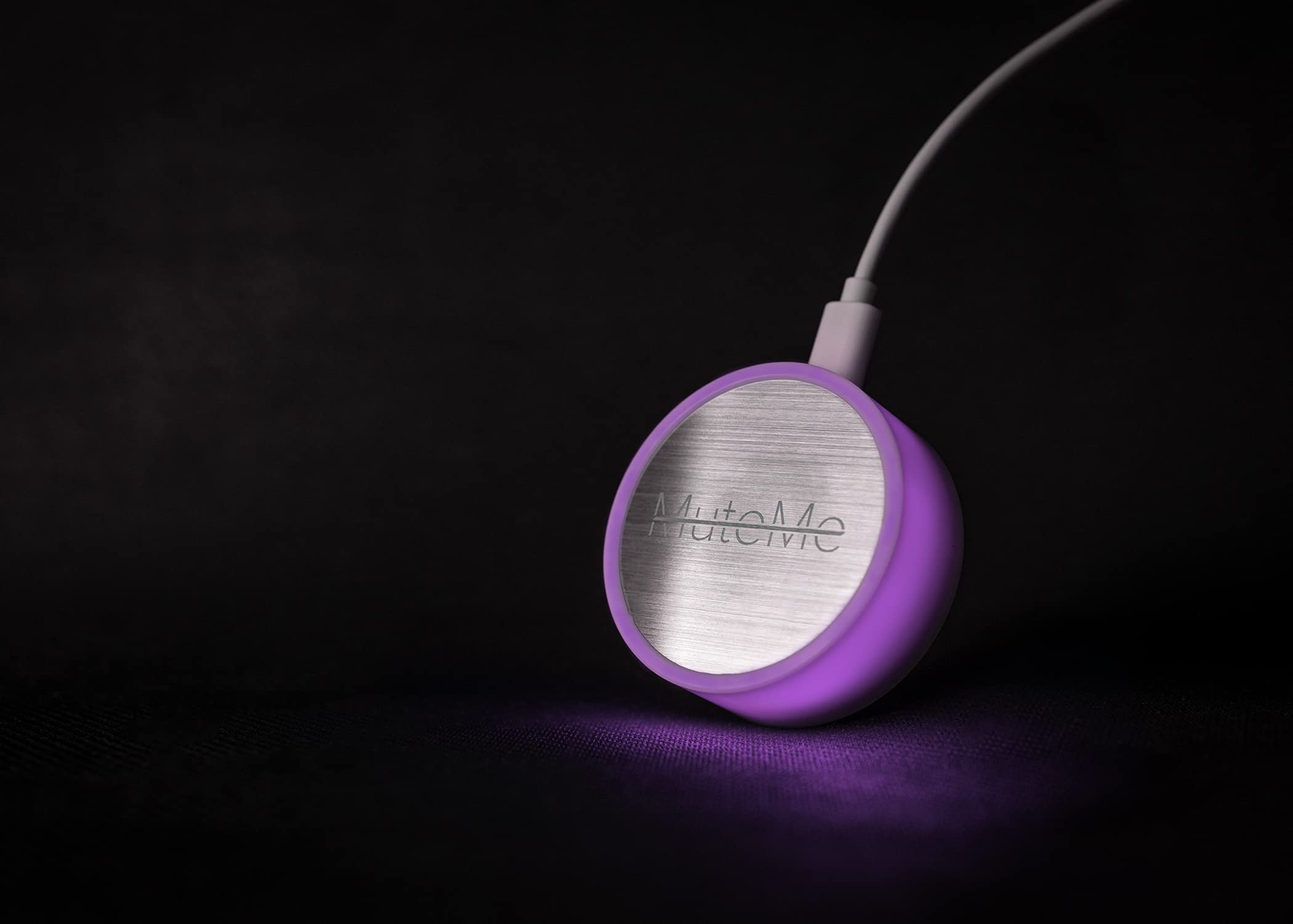 MuteMe - Illuminated Physical Mute Button for Zoom, Teams, WebEx & More (As Seen on Shark Tank)! Mac/PC Compatible. USB Cord & Adapter Included. Free Software Download Required.