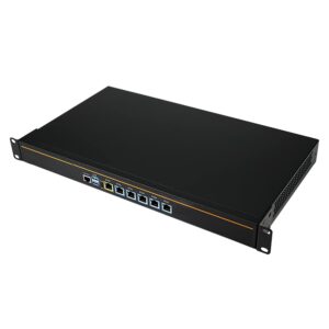 1U Firewall Appliance, OPNsense, Untangle, VPN, Router PC, Intel J4125, HUNSN RJ08, AES-NI, 6 x Intel I211 LAN, Supports 4 x 48V POE, 16G RAM, 512G SSD