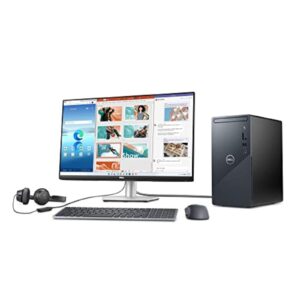 Dell Inspiron 3910 Desktop (2022) | Core i5-12400 - 1TB HDD + 256GB SSD Hard Drive - 12GB RAM | 6 cores @ 4.4 GHz Win 11 Home Black