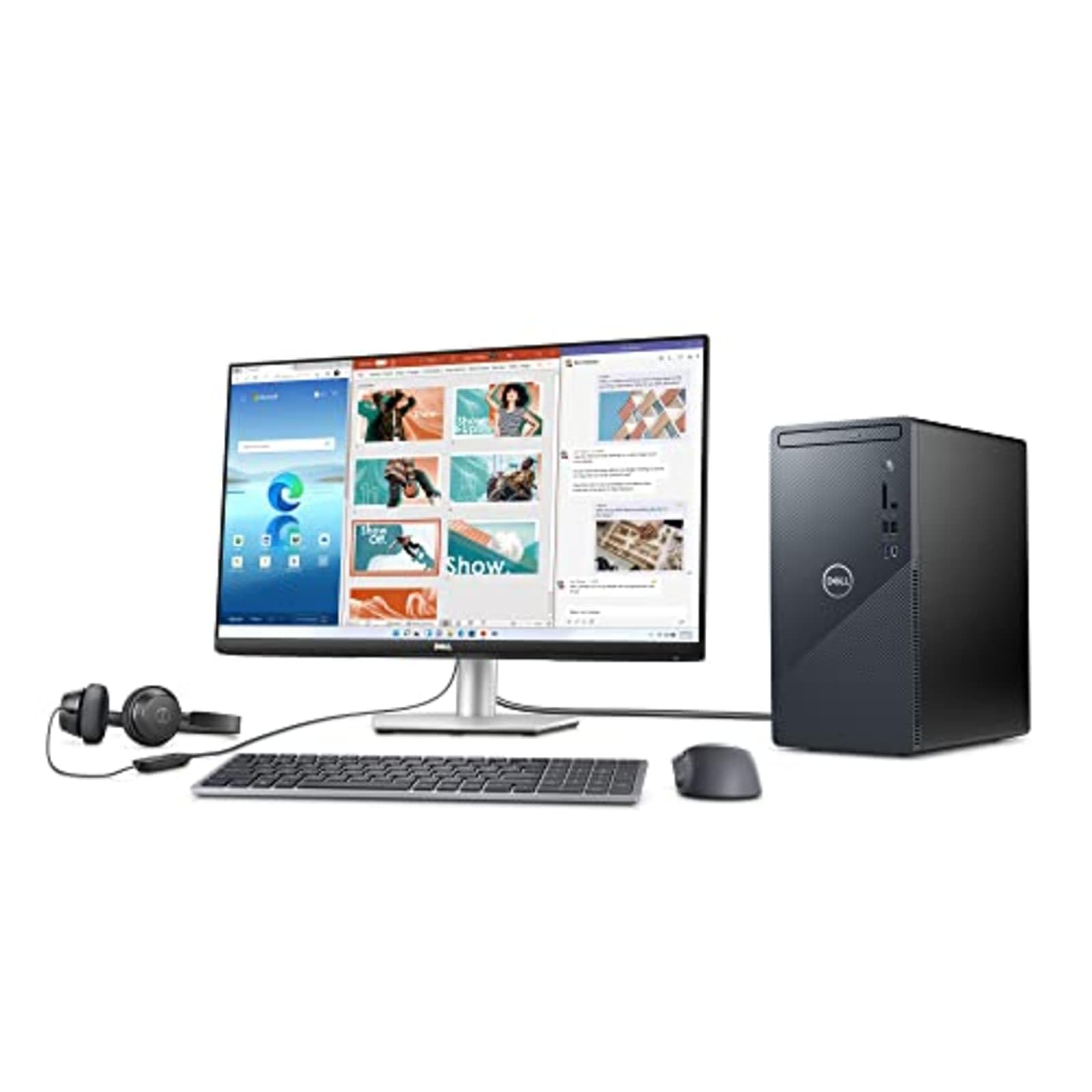 Dell Inspiron 3910 Desktop (2022) | Core i5-12400 - 1TB HDD + 256GB SSD Hard Drive - 12GB RAM | 6 cores @ 4.4 GHz Win 11 Home Black