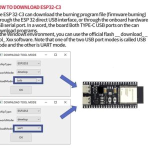 Teyleten Robot ESP32-S3-DevKitC-1-N8R2 ESP32-S3 Development Board Wi-Fi + BLE MCU Module Integrates Complete Wi-Fi and BLE Functions 3pcs