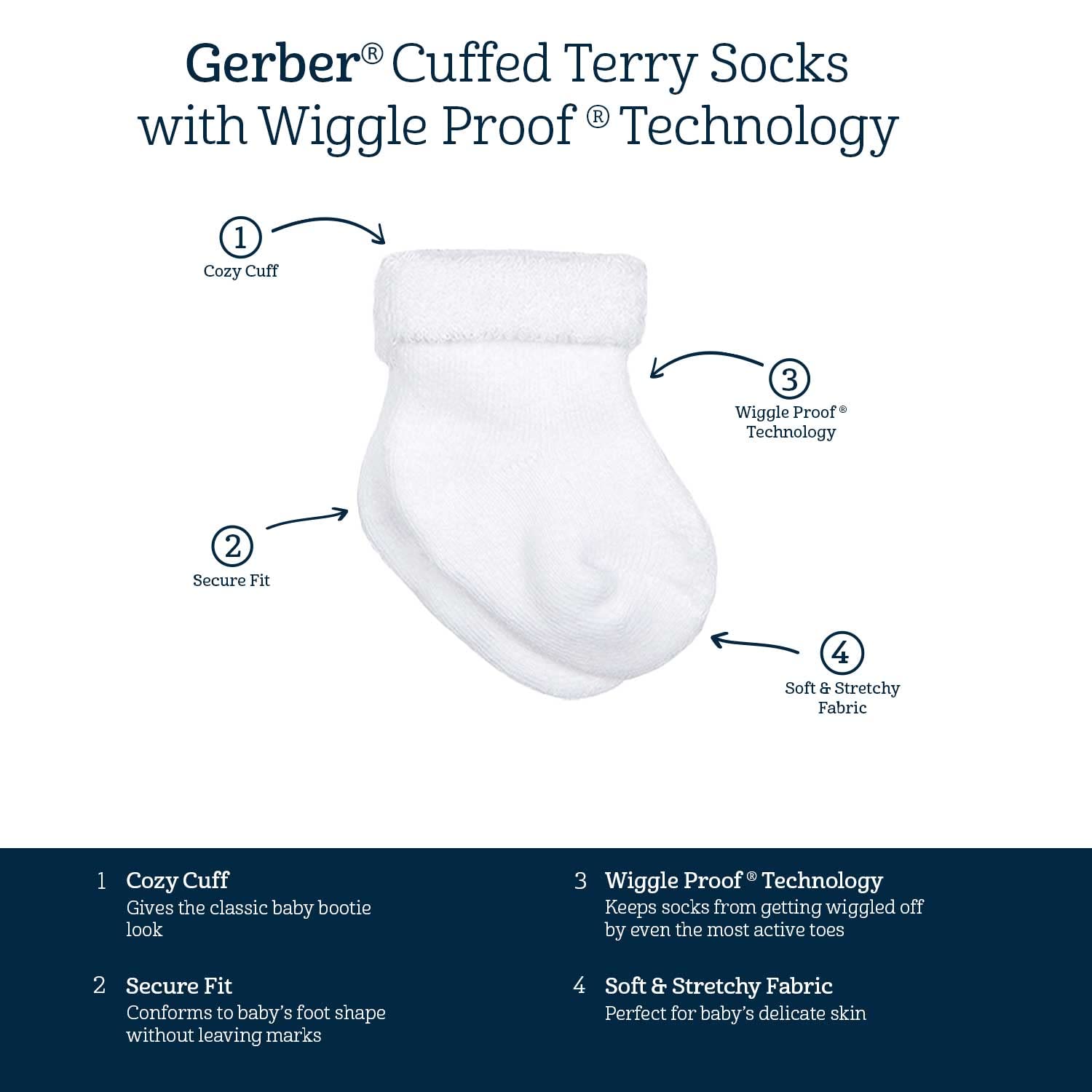 Gerber Unisex Baby 12-Pair Sock Bundle Happy Veggies 0-3 Months