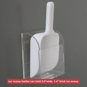 PIAOLGYI Ice Scoop Holder Scooper Accessory for Countertop Ice Maker Wall Mount Ice Scoop Holder (Ice Scoop NOT Included)