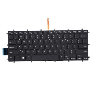 TLBTEK Backlight Keyboard Replacement Compatible with Dell Inspiron 13-5000 13-5368 P69G 13-5378 13-5370 13-7000 13-7368 13-7370 13-7373 13-7375 13-7378 13-7380 14-3480 14-3481 14-7000 Series Laptop