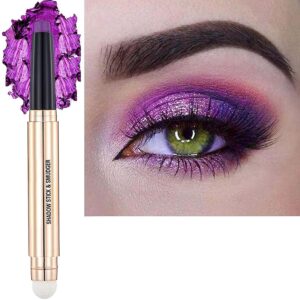 purple eyeshadow stick eyeliner pencil for eye makeup cream shimmer smooth glitter dark light matte single crayon primer palette hypoallergenic natural waterproof long lasting eyeshadow