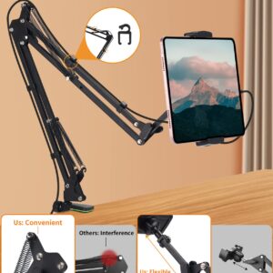 LILANZo Tablet Stand & Phone Holder, Adjustable Stand for 4.6-12.9'' Devices, Compatible with iPad, iPhone, Kindle, Fire HD, Nintendo Switch, Samsung, GoPro etc.