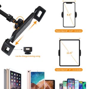 LILANZo Tablet Stand & Phone Holder, Adjustable Stand for 4.6-12.9'' Devices, Compatible with iPad, iPhone, Kindle, Fire HD, Nintendo Switch, Samsung, GoPro etc.