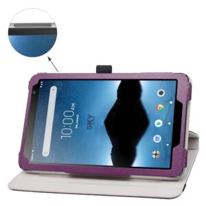 Bige for Vortex Tab 8 4g Rotating Case,DIALN X8 Ultra Case,MAXWEST Nitro 8 Case,Sky Devices Elite Octa Rotating Case,Foxx T8 Plus Rotating Case,Pritom L8 Rotating Case,Purple