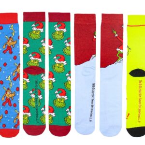 Bioworld The Grinch Merry Grinchmas 12 Grinchy Days Of Socks Mix and Match Gift Box Set