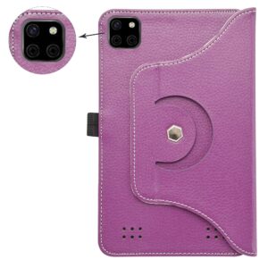 Bige for Vortex Tab 8 4g Rotating Case,DIALN X8 Ultra Case,MAXWEST Nitro 8 Case,Sky Devices Elite Octa Rotating Case,Foxx T8 Plus Rotating Case,Pritom L8 Rotating Case,Purple