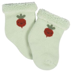 Gerber Unisex Baby 12-Pair Sock Bundle Happy Veggies 0-3 Months