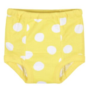 Gerber Baby Girls Infant Toddler 4 Pack Potty Training Pants Underwear Peach and Yellow 3T