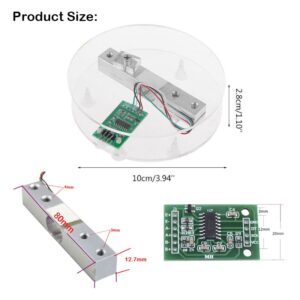 Geekstory 20kg Digital Load Cell Weight Sensor HX711 AD Converter Breakout Module Weight Sensor Module Kit DIY Portable Electronic Kitchen Scale for Arduino Raspberry Pi