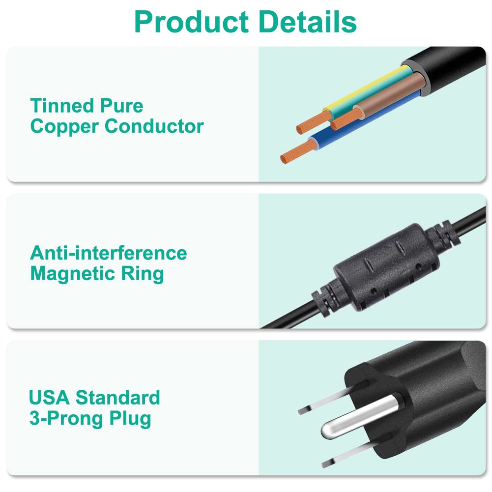 120W Universal Power Supply Adjustable DC 3V ~ 24V Variable Switching AC/DC Adapter 100V-240V AC to DC 24V 5A Converter with 14 Tips & Polarity Converter - 5000mA Max