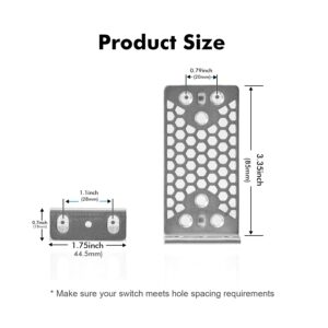 MokerLink Metal Rack Mount Ear for 17.3 inch Switches, Compatible for Cisco 2960X 2960XR 3650 3850 Network Switch