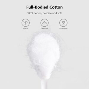 Natural Paper Cotton Swabs 500ct, Double Tips Cotton Buds for Personal Care