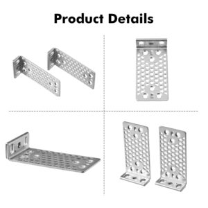 MokerLink Metal Rack Mount Ear for 17.3 inch Switches, Compatible for Cisco 2960X 2960XR 3650 3850 Network Switch